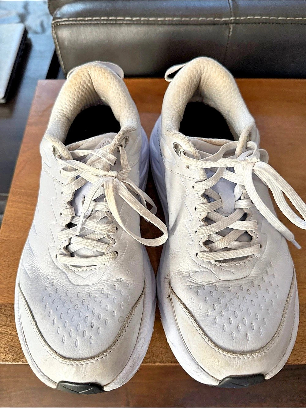HOKA Bondi 7 Athletic Shoes White US 8.5